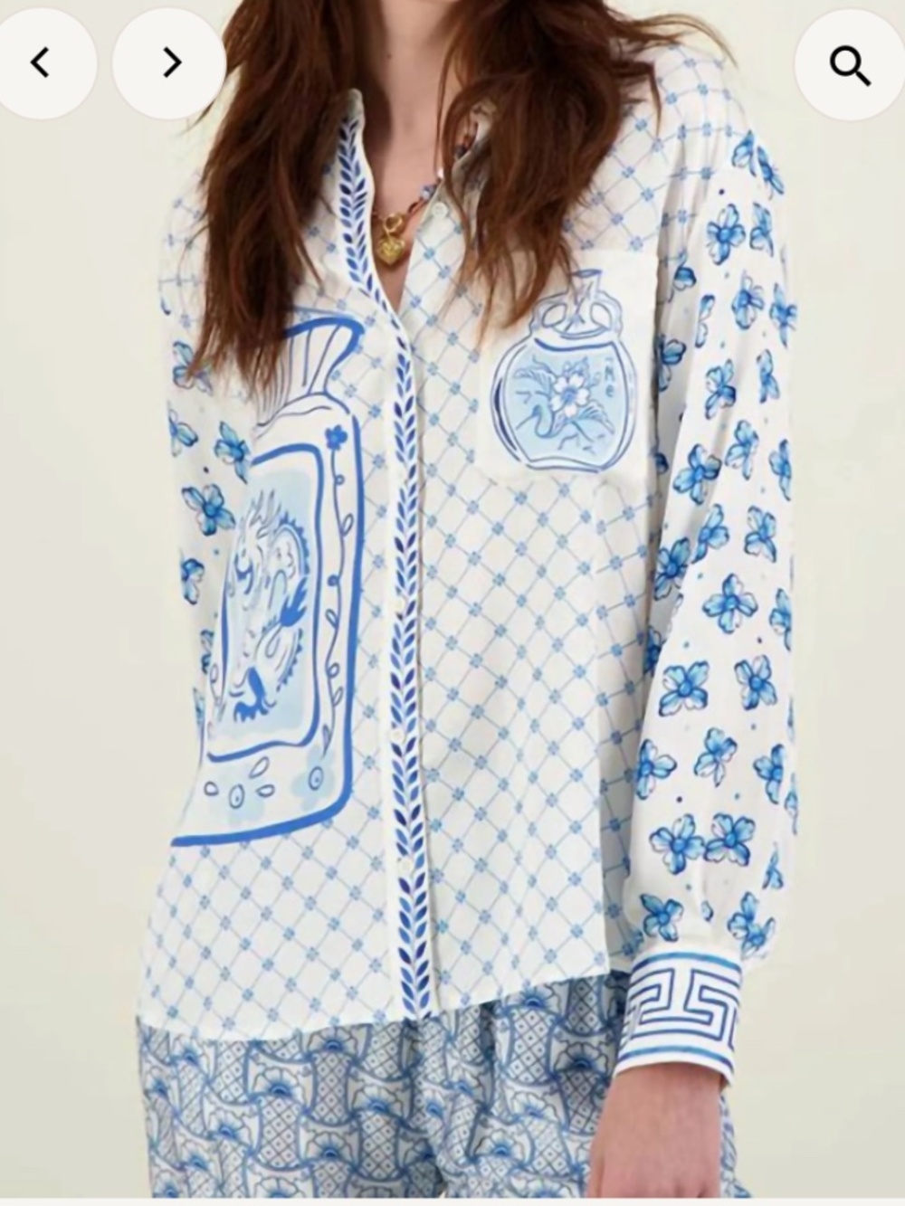 Me369 Isabel Printed Top